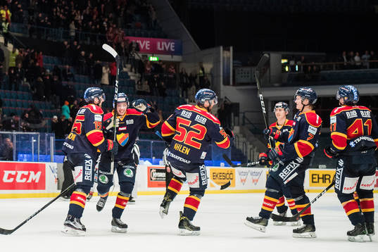 Djurgårdens spelare jublar