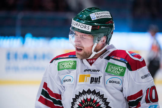 Frölundas Sean Bergenheim deppar