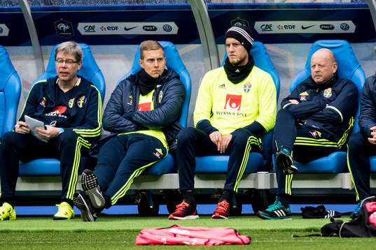 Målvakt Karl-Johan Johnsson och Filip Helander är inte