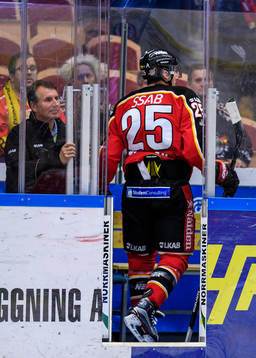 Luleås Anton Hedman blir utvisad i slutet av matchen