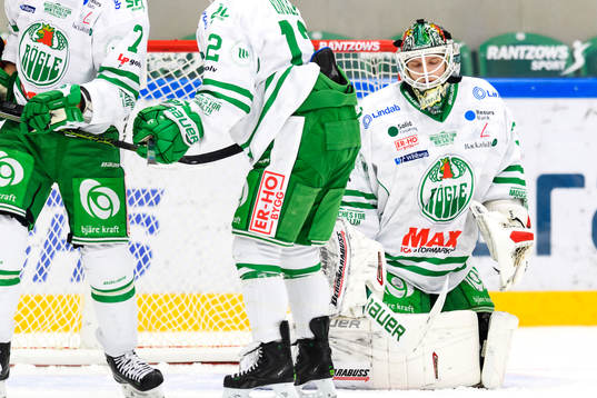 Rögles målvakt Oscar Dansk deppar