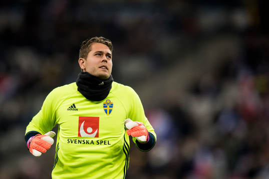 Sveriges målvakt Kristoffer Nordfeldt