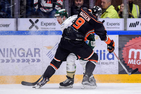 Karlskronas Morten Madsen och Frölundas Matt Donovan