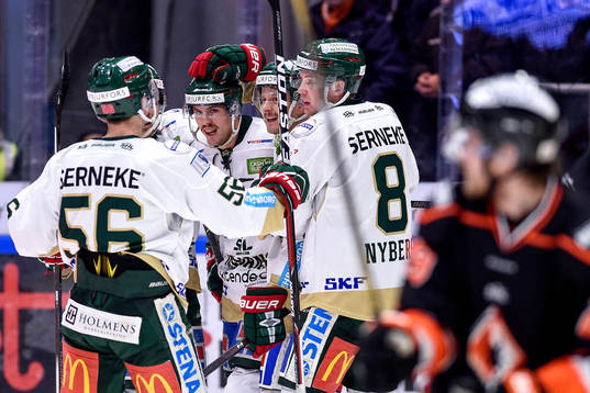 Frölundas Sebastian Stålberg jublar