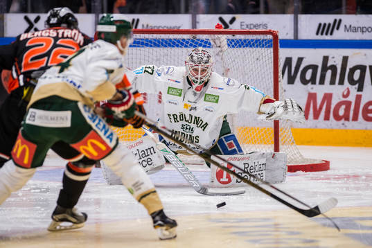 Frölundas målvakt Johan Gustafsson