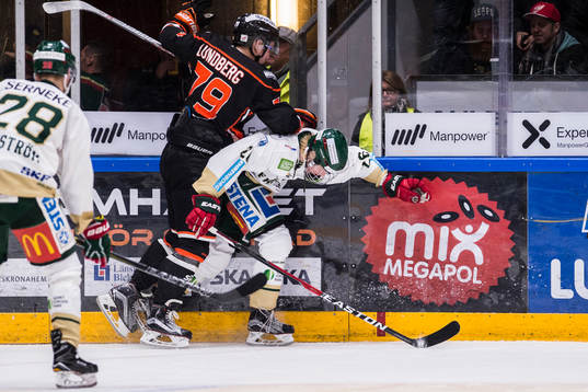 Karlskronas Emil Lundberg och Frölundas Rasmus Dahlin