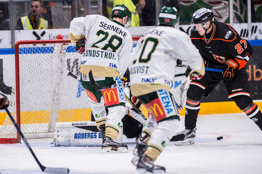 Frölundas Johan Sundström och  Joel Lundqvist  och