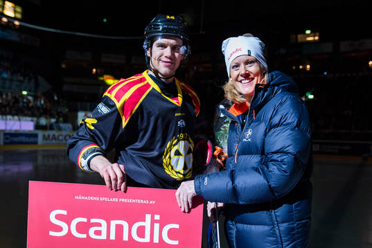 Brynäs Daniel Paille prisas för månadens spelare före