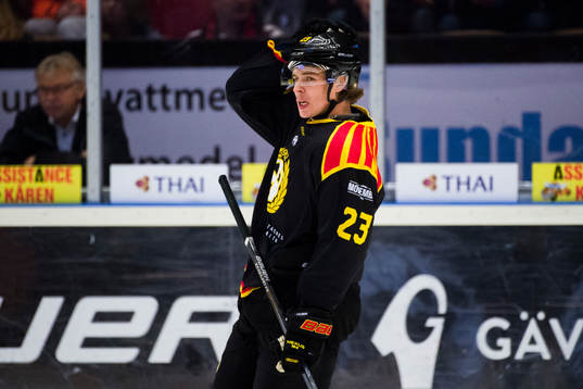 Brynäs Lucas Carlsson deppar