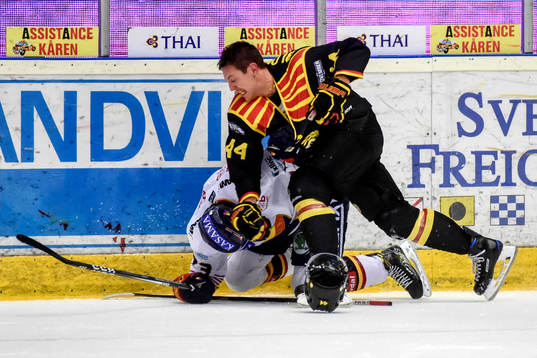 Djurgårdens Adam Ollas Mattsson och Brynäs Jacob