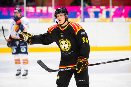 Brynäs Oskar Lindblom jublar