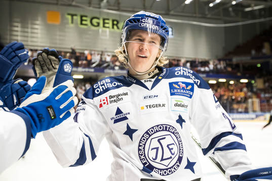 Leksands Isak Skedung jubel