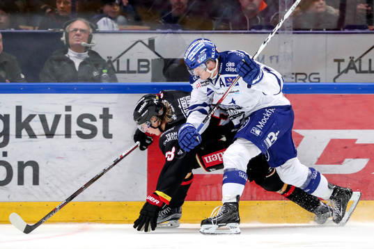 Luleås Christopher Mastomäki och Leksands Martin Karlsson