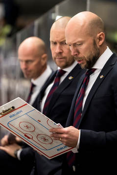 Luleås assisterande tränare Anders Burström  i