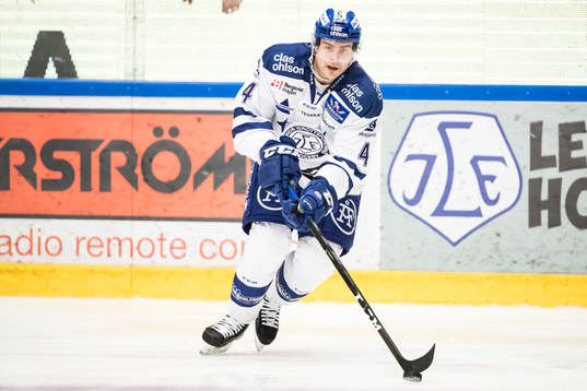 Leksands Nichlas Torp  i ishockeymatchen i SHL mellan