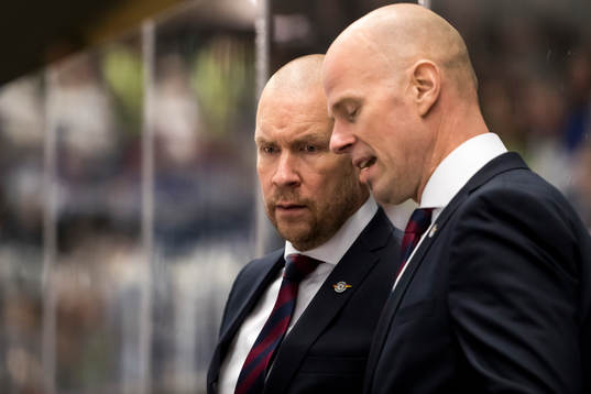Luleås huvudtränare Stefan Nilsson  i ishockeymatchen i