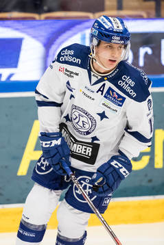 Leksands Martin Karlsson  i ishockeymatchen i SHL mellan