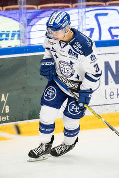Leksands Daniel Bertov  i ishockeymatchen i SHL mellan
