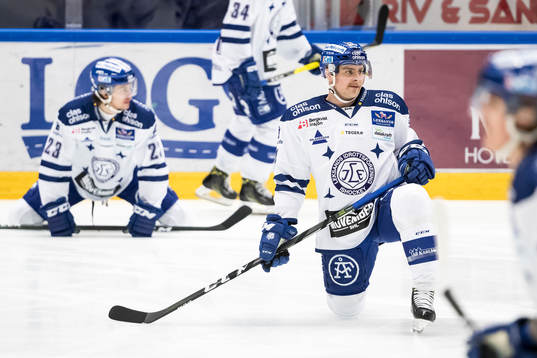 Leksands Nichlas Torp  i ishockeymatchen i SHL mellan