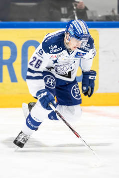 Leksands Patrik Norén  i ishockeymatchen i SHL mellan