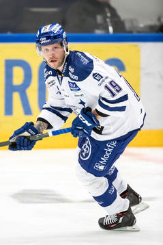 Leksands Alexander Ytterell  i ishockeymatchen i SHL mellan
