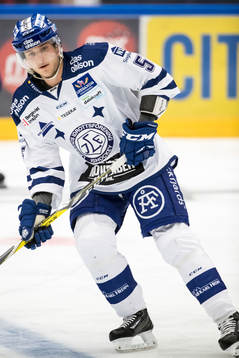 Leksands Ben Youds  i ishockeymatchen i SHL mellan Leksand