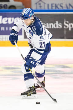 Leksands Eric Castonguay  i ishockeymatchen i SHL mellan