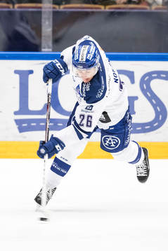 Leksands Patrik Norén  i ishockeymatchen i SHL mellan