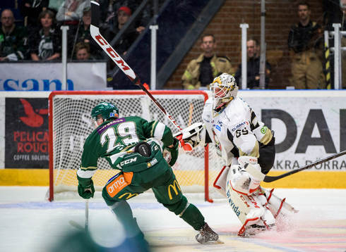 Malmö Redhawks målvakt Oscar Alsenfelt