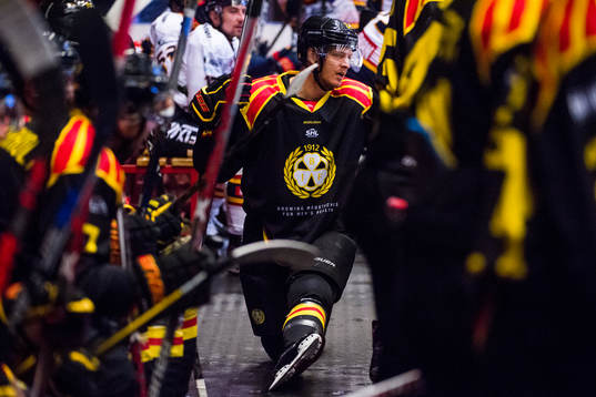 Brynäs Nick Johnson i båset