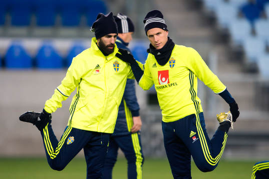 Jimmy Durmaz och Oscar Wendt