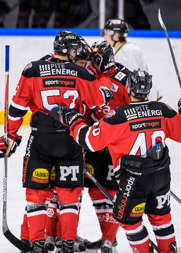 Piteåspelarna jublar