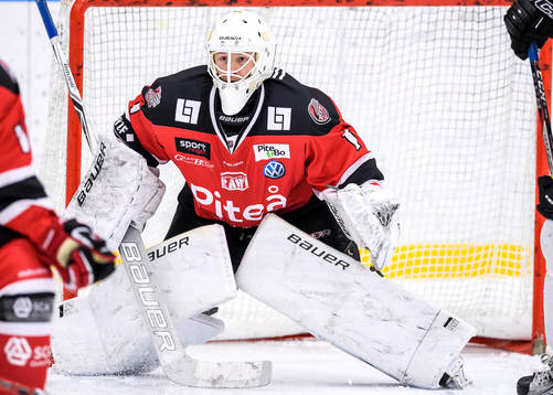 Piteås målvakt Joel Vännström