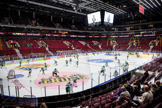 Malmö arena innan ishockeymatchen i SHL mellan Malmö