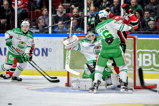 Malmö Redhawks Frederik Storm och Rögles Christopher