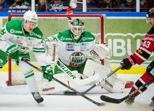 Malmö Redhawks Nichlas Hardt mot Rögles Jesper