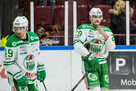 Rögles Sebastian Collberg och Ludvig Rensfeldt deppar