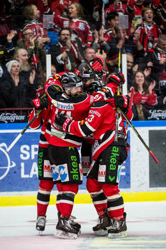 Malmö Redhawks Kim Rosdahl och Fredrik Händemark,