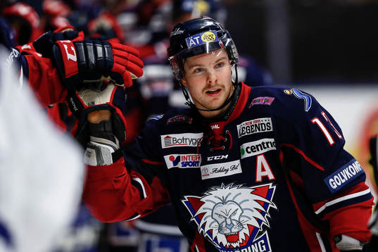 Linköpings Andrew Gordon jublar