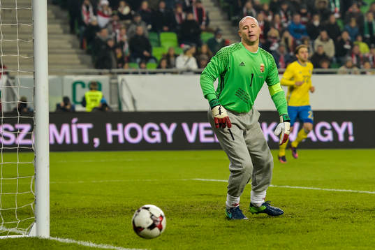 Ungerns målvakt Gabor Kiraly
