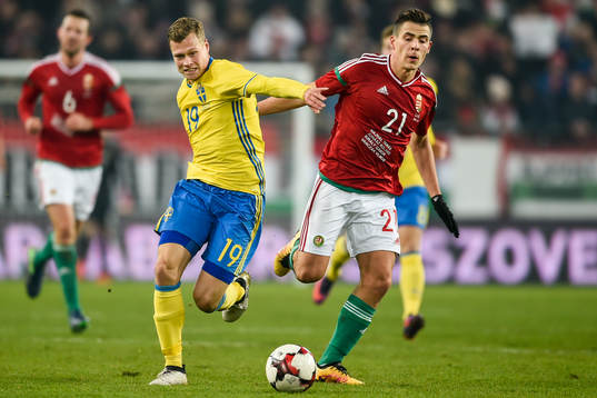 Sveriges Viktor Claesson och Ungerns Zsombor Berecz