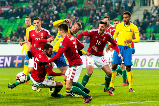 Sveriges Jakob Johansson och Isaac Kiese Thelin