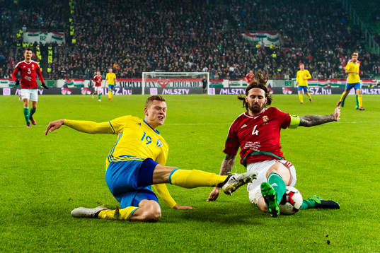 Sveriges Viktor Claesson och Ungerns Tamas Kadar