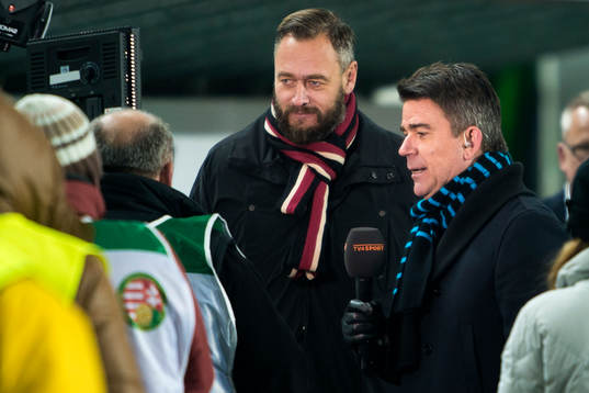 Journalisterna Olof Lundh och Patrik Ekwall från TV4
