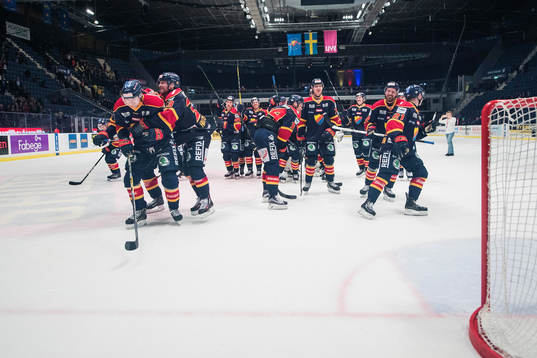 Djurgårdens spelare jublar
