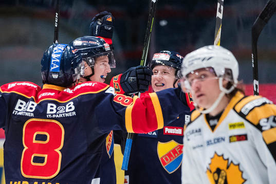 Djurgårdens spelare jublar