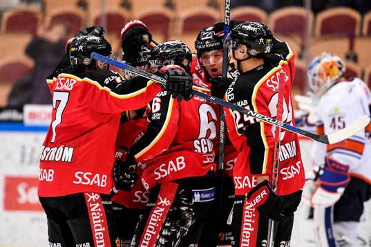 Luleås spelare jublar