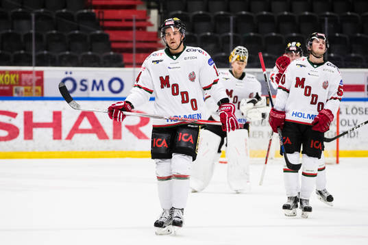 Modos Henrik Björklund och Tim Wahlgren deppar