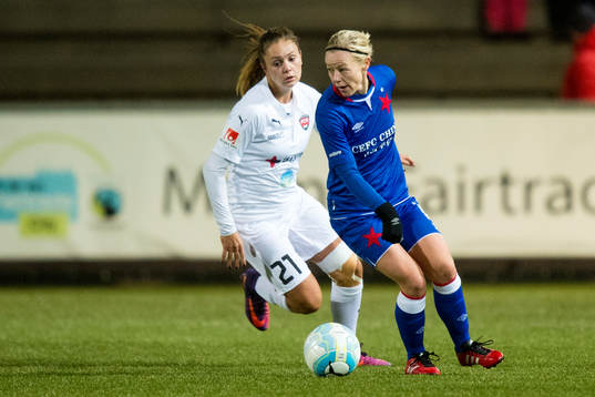 Rosengårds Lieke Martens och Slavia Prag Tereza Kozarova