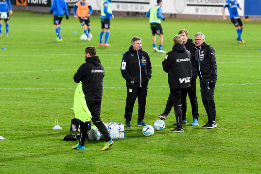 Helsingborgs ledare före fotbollsmatchen i kvalet till